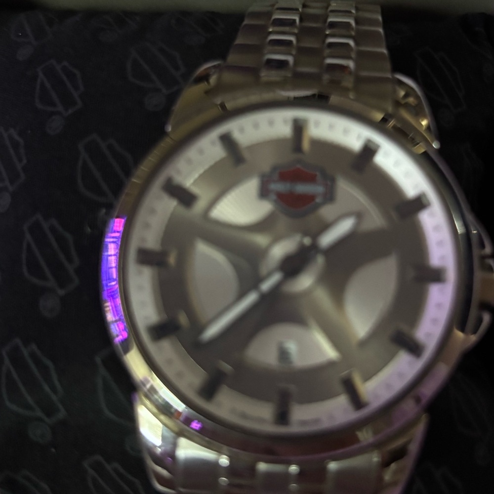 Harley-Davidson Metallic Silver Timepiece